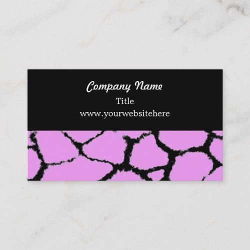 Giraffe Fur Pattern Business Card