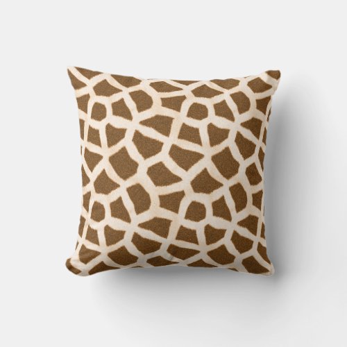 Giraffe Fur Pattern Decorator Accent Pillow