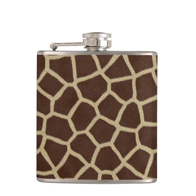 Giraffe Fur Pattern Flask (Front)