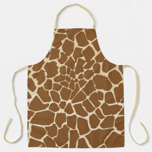 Giraffe Fur Pattern Print Apron
