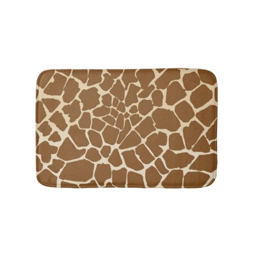 Giraffe Fur Pattern Print  Bath Mat