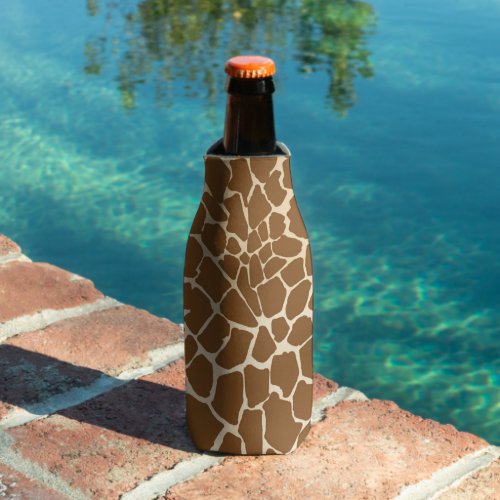 Giraffe Fur Pattern Print  Bottle Cooler