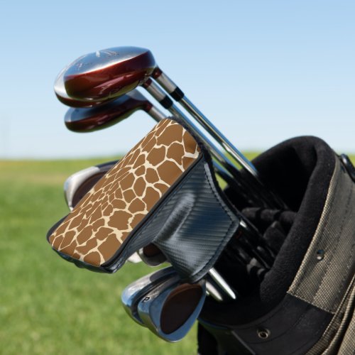 Giraffe Fur Pattern Print  Golf Head Cover