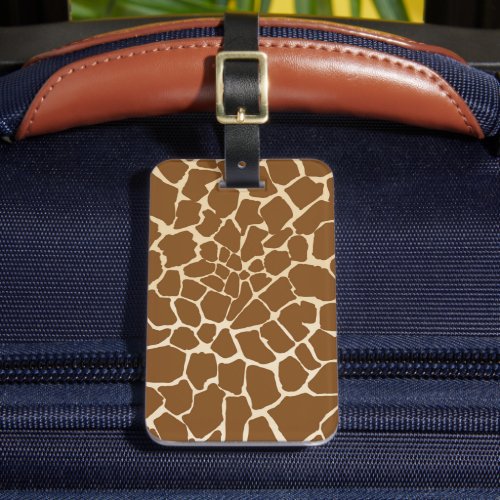 Giraffe Fur Pattern Print  Luggage Tag