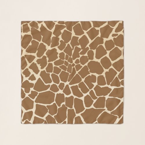 Giraffe Fur Pattern Print  Scarf