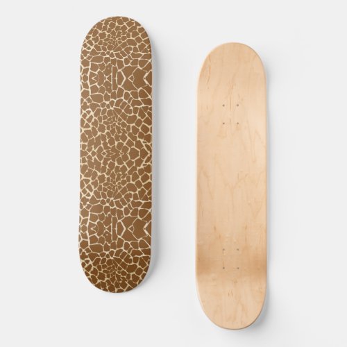 Giraffe Fur Pattern Print  Skateboard