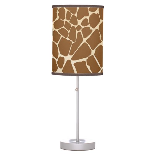 Giraffe Fur Pattern Print  Table Lamp