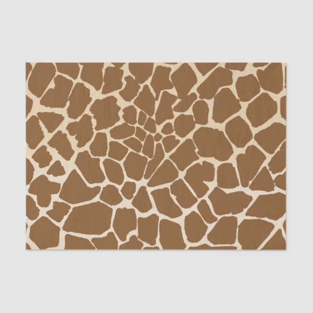 Giraffe Fur Pattern Print  Tissue Paper (Front)