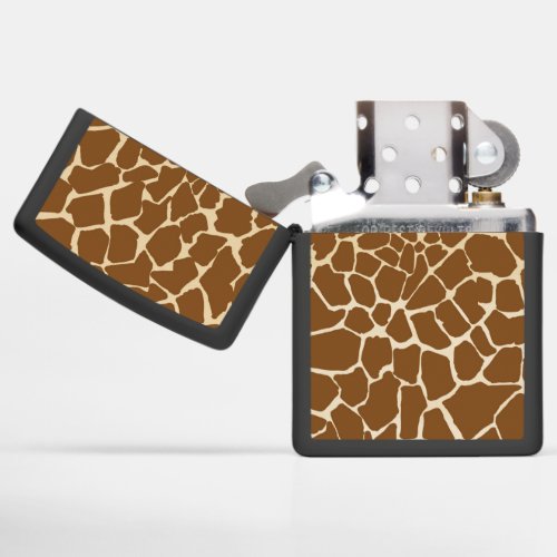 Giraffe Fur Pattern Print Zippo Lighter