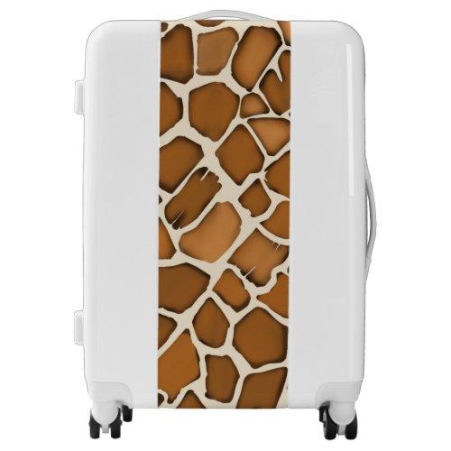 Giraffe Fur Patterned Print  Luggage