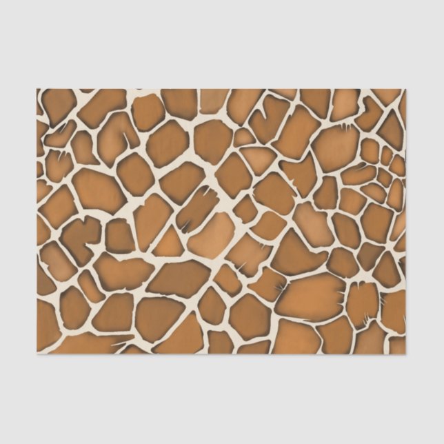Giraffe Fur Patterned Print  Tissue Paper (Front)