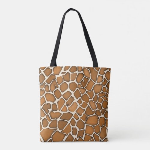 Giraffe Fur Patterned Print  Tote Bag