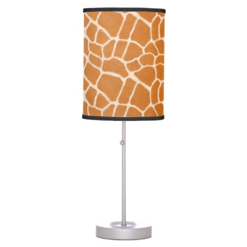 Giraffe Fur Realistic Spotted Wild Animal Print Table Lamp