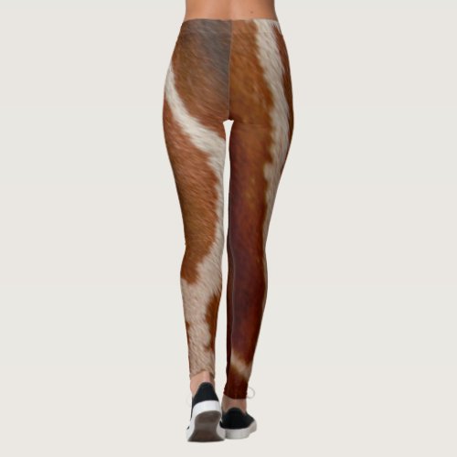 Giraffe Fur  Wild Animal Print Pattern Leggings