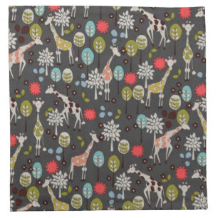 Giraffe Garden Napkin