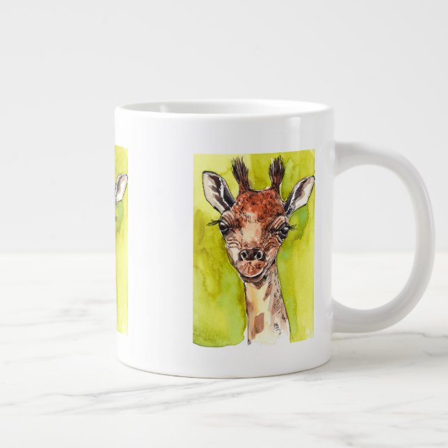 Giraffe Giant Coffee Mug (Right)