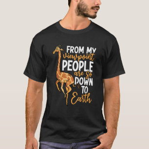 Giraffe  Giraff Zoo Animal  Cool Giraffe Print T-Shirt