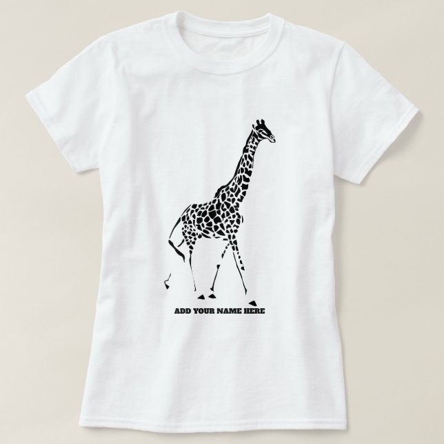 Giraffe Giraffes T shirts (Design Front)
