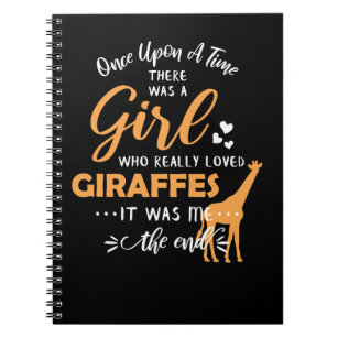 Giraffe Girl Who Loves Giraffes Ideas Gira Notebook