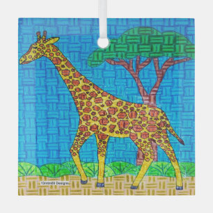 Giraffe - Glass Ornament