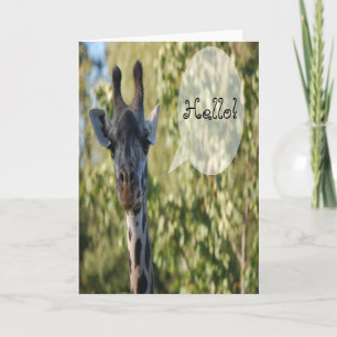 Giraffe Greeting Card