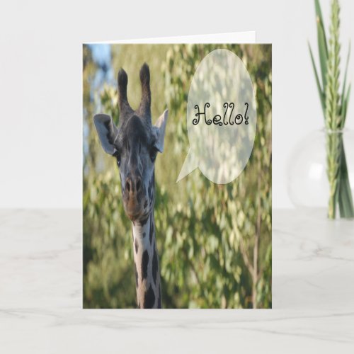 Giraffe Greeting Card