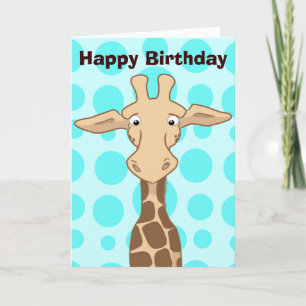 Giraffe Greeting Card