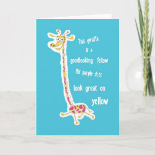 Giraffe Greeting Card