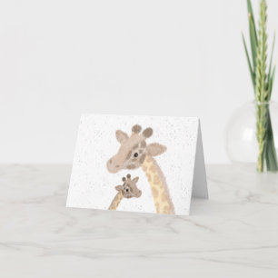Giraffe Greetings Card