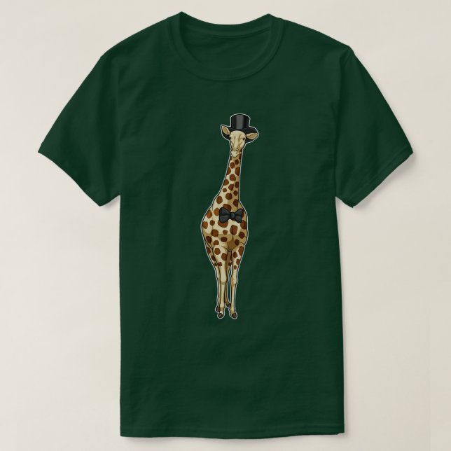 Giraffe Groom Ribbon Wedding  T-Shirt (Design Front)