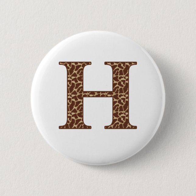 giraffe-h pinback button (Front)
