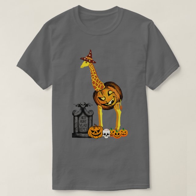 Giraffe Halloween Costume T-Shirt (Design Front)