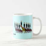 Giraffe Hannukah Menorah Coffee Mug<br><div class="desc">Graphic illustration of a Hannukah menorah with giraffes design.  Enjoy each night of Hannukah with this unique gift.  Original artwork by Magins Creations.</div>
