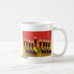 Giraffe Hannukah Menorah Mug<br><div class="desc">Graphic illustration of a Hannukah menorah with giraffes design. Enjoy all the nights of Hannukah with this unique, animal art mug.</div>