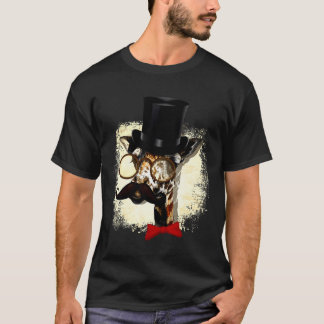 Giraffe Hat And Big Moustache T-Shirt