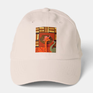 Giraffe Hat Art Print