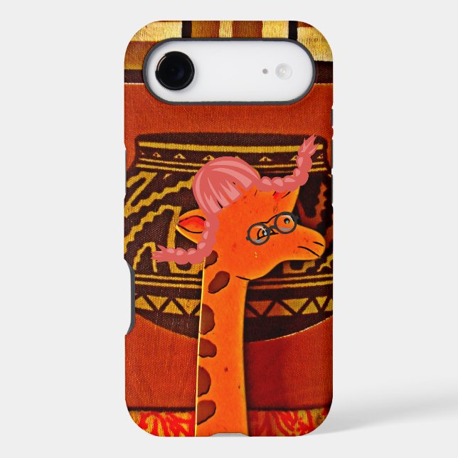 Giraffe Hat Art Print Case-Mate iPhone Case (Back)