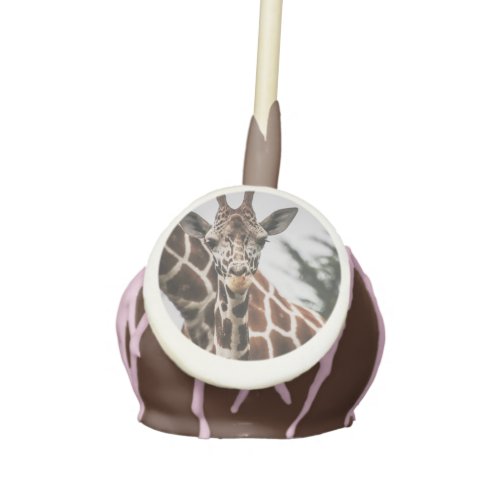 Giraffe head Giraffe fur print African Animal Cake Pops