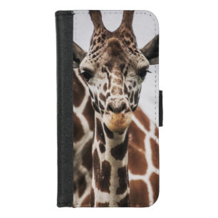 Giraffe head Giraffe fur print African Animal iPhone 8/7 Wallet Case
