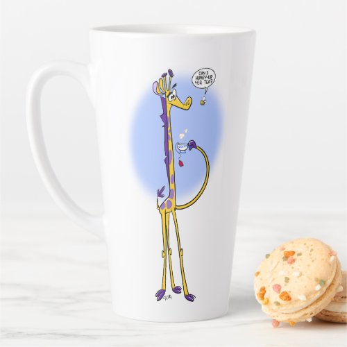 GIRAFFE  HONEYBEE TEA Tall Mug by Jeff Willis