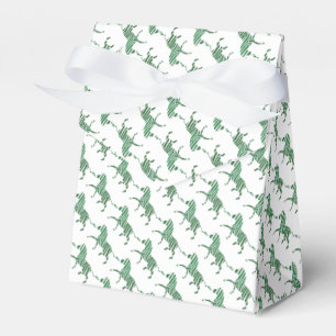 Giraffe Hot Pink and Black Silhouette Favor Boxes