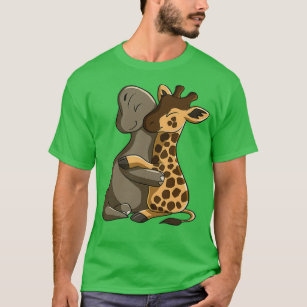 Dinosaur Hugs Giraffe T-Shirts \u0026 T 