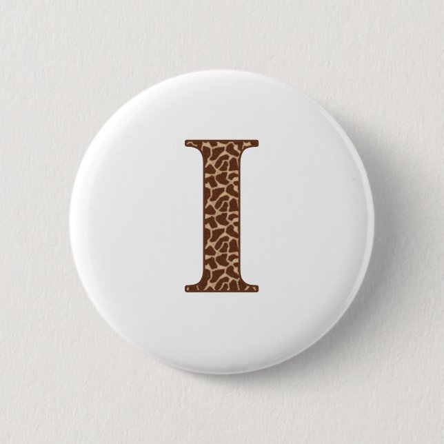 Giraffe I Pinback Button (Front)