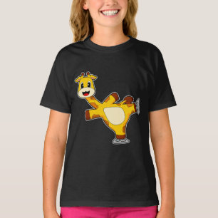 Giraffe Ice skating Ice skates Winter sports T-Shirt