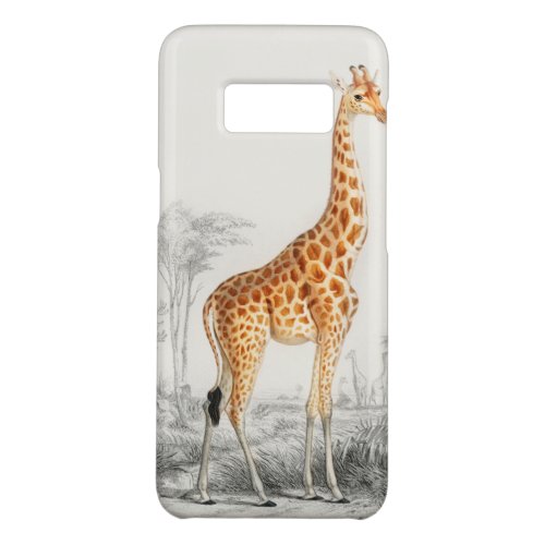 Giraffe Illustration Vintage Art Print Case_Mate Samsung Galaxy S8 Case