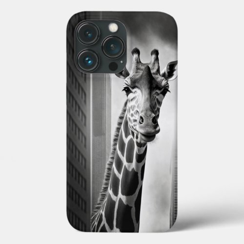 Giraffe in a Cityscape iPhone 13 Pro Case