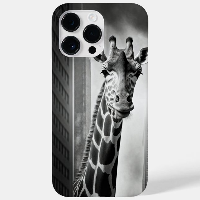Giraffe in a Cityscape Case-Mate iPhone Case (Back)