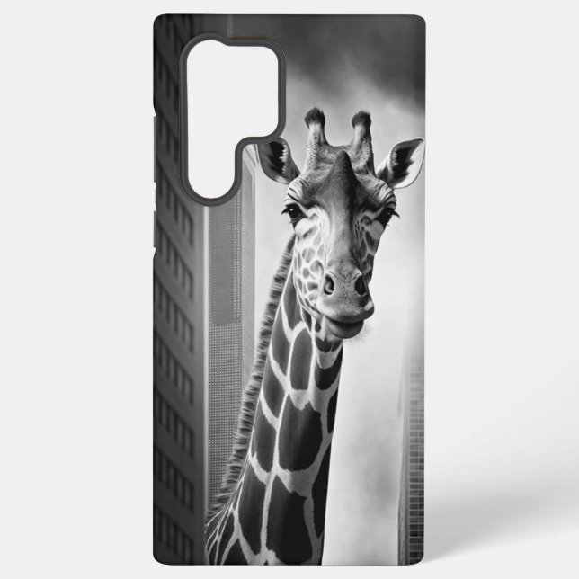 Giraffe in a Cityscape Samsung Galaxy Case (Back)