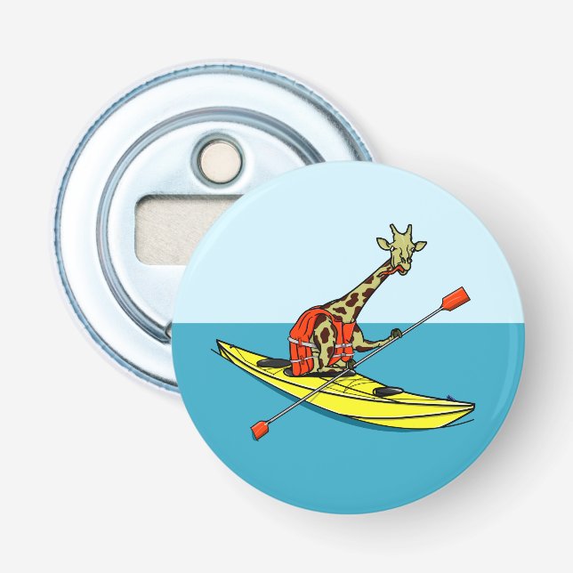 Giraffe in a kayak bottle opener (Front)