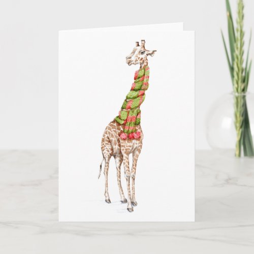 Giraffe in a Scarf Card